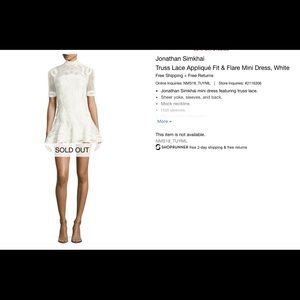 NEW NEIMAN MARCUS JONATHAN SIMKHAI WHITE DRESS